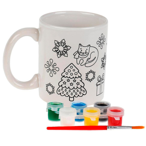 Набор для творчества Кружка для росписи (краски, кисточка) MultiArt 100MUG-MAFROZEN в Нижнем Новгороде