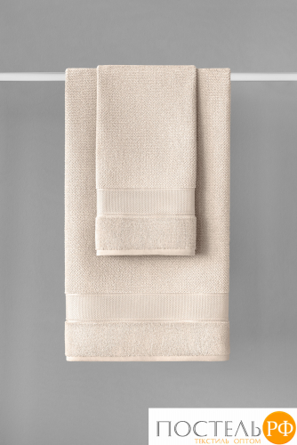 PRIME PRIVE ОТИЛИЯ экрю К-т Полотенец, 50x100-1/70х140-1, 2 пр., 100% хлопок, 500 гр/м2