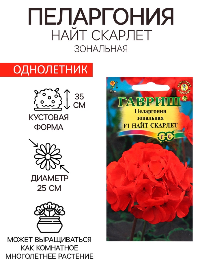 Семена Пеларгония