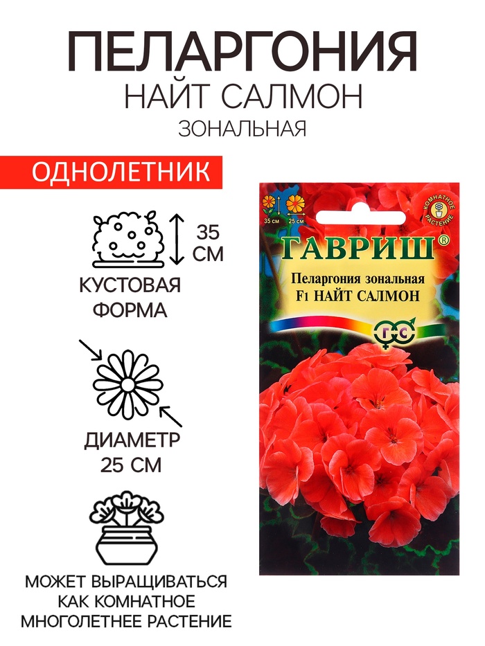 Семена Пеларгония