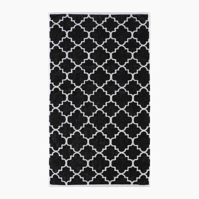 Полотенце махровое Этель Ornament, 50×90 см, 100% хлопок, 420 г/м², чёрно-белое