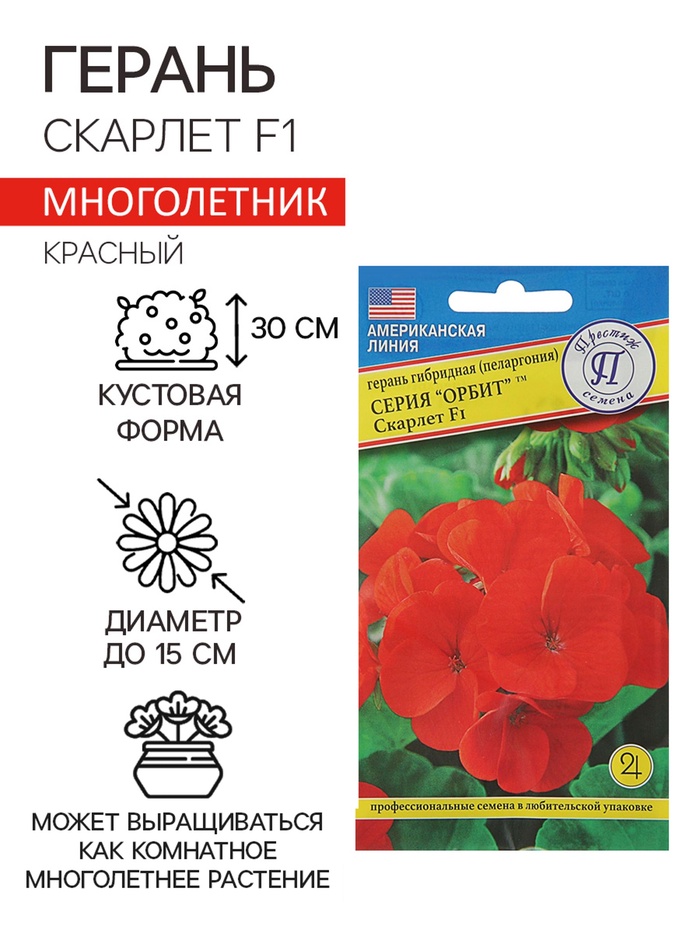 Семена комнатных цветов Герань