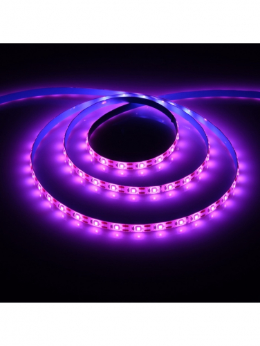 Фитолента для растений Luazon Lighting, светодиодная, 10.3 Вт, 2 м, IP65, 5 В, 60 LED/м, USB, SMD5050, мультиспектральная