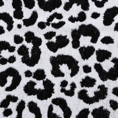 Полотенце махровое Этель Leopard, 70×130 см, 100% хлопок, 420 г/м², чёрное