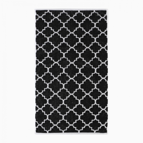 Полотенце махровое Этель Ornament, 50×90 см, 100% хлопок, 420 г/м², чёрно-белое