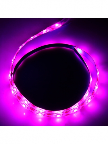 Фитолента для растений Luazon Lighting, светодиодная, 3.5 Вт, 0.5 м, IP65, 5 В, 60 LED/м, диммер, USB, SMD5050, мультиспектральная