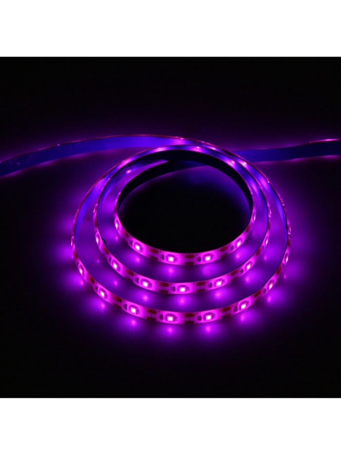 Фитолента для растений Luazon Lighting, светодиодная, 6.2 Вт, 1 м, IP65, 5 В, 60 LED/м, USB, SMD5050, мультиспектральная