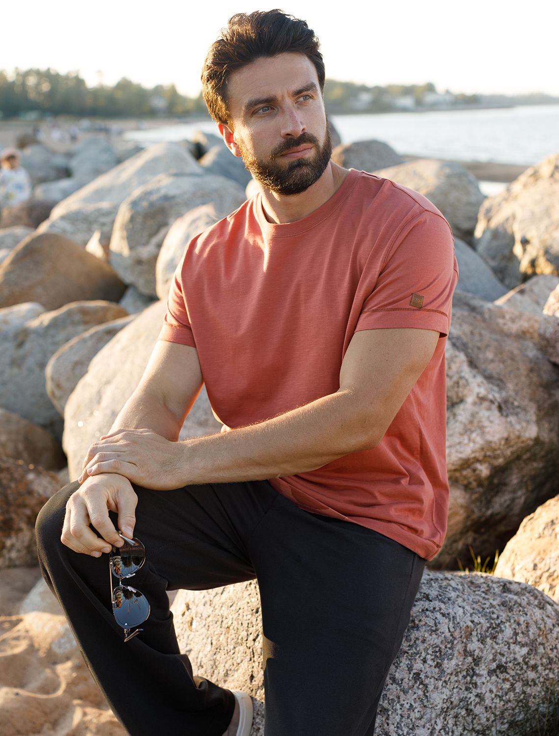 Футболка из фактурного полотна из 100% хлопка