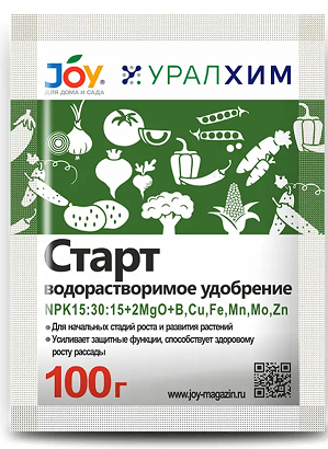 Джой СТАРТ  JOY УРАЛХИМ 100 г (для рассады)/ 20 шт Кирово-Чепецк