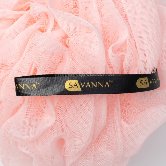 Мочалка для тела SAVANNA «Нежность», 90 г, розовая