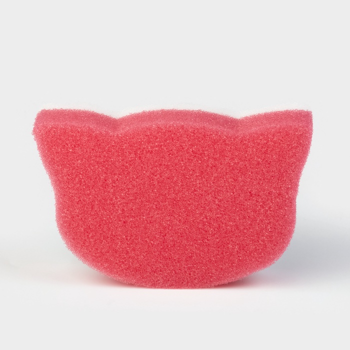 Губка для тела банная «Кот» 13,5×10×4 см, МИКС