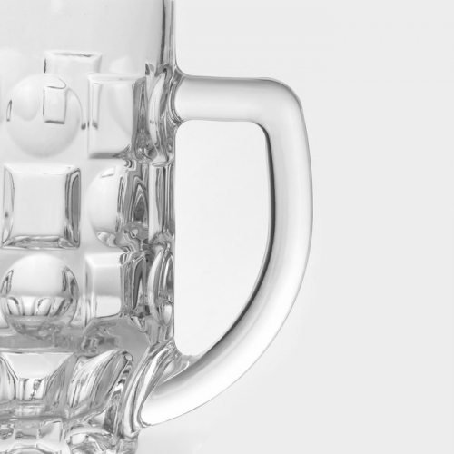 Кружки для пива Paşabahçe Pub, 500 мл, стекло, прозрачные, набор 2 шт