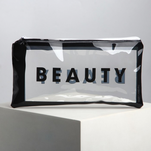 Косметичка-пенал PVC на молнии BEAUTY