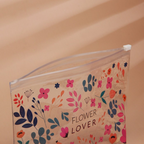 Косметичка из прозрачного PVC 21×2×14 см Flower Lover