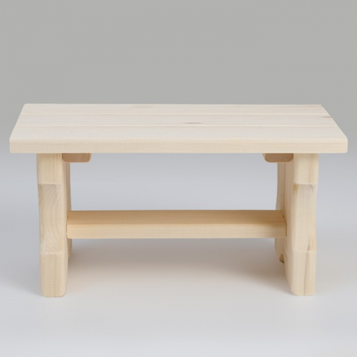 Лавочка низкая, 35×21×17см, из липы 