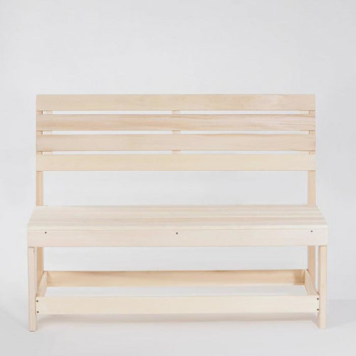 Скамейка из наличника, 119х50х90см, из липы, 