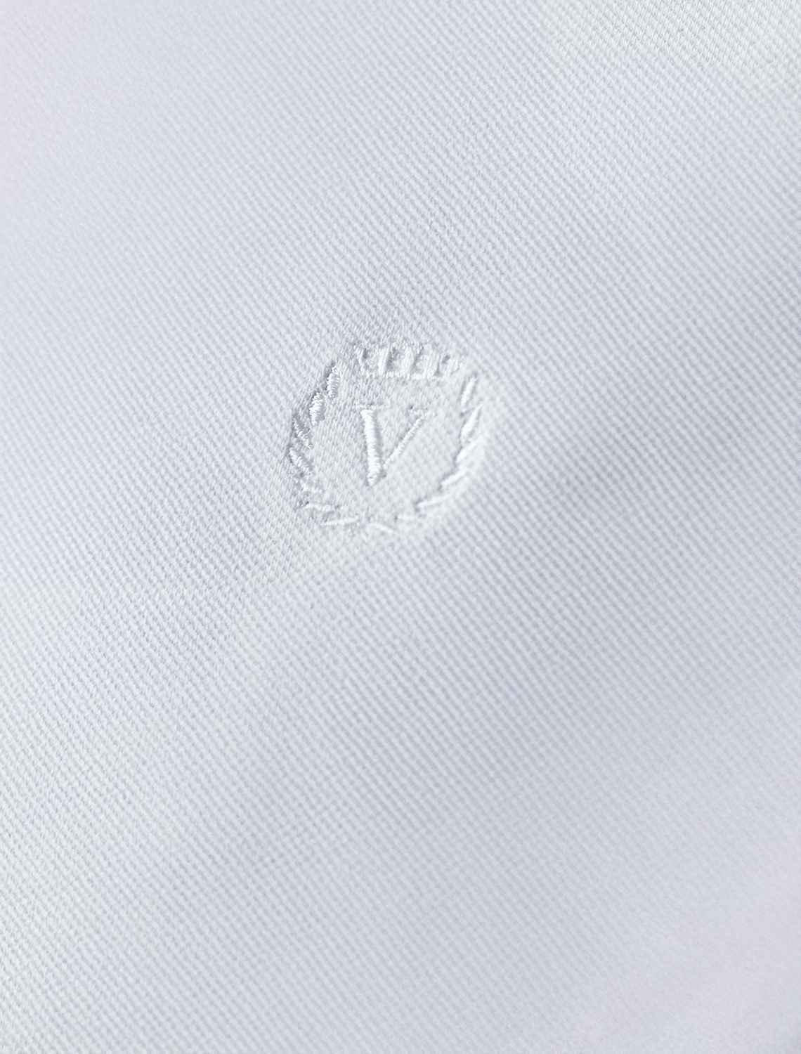 Поло из фактурного хлопка с эластаном U49.030 белый