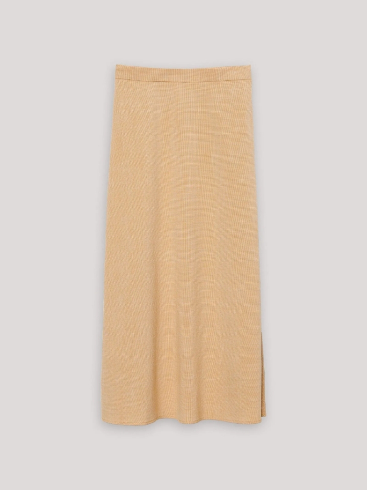 Юбка с поясом ,
63% вискоза, 30% полиэстер 7% лён ,