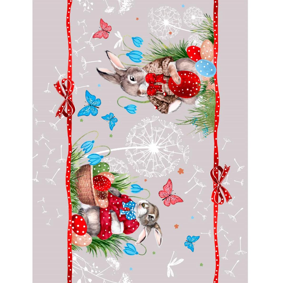 Дорожка тканевая на стол 29348-1 СКОРО ПАСХА р-р 50х150