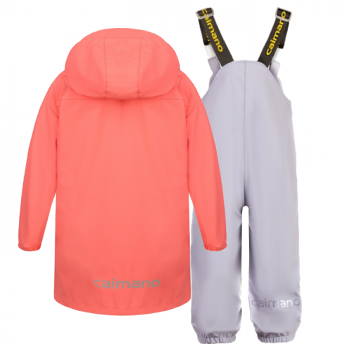 Непромокаемый детский костюм дождевик CLAMZ, голубой-серый 303-390