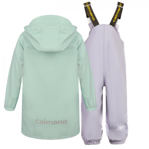Непромокаемый детский костюм дождевик CLAMZ, голубой-серый 304-390