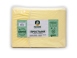 Простыня 180*200*30 поплин на резинке Реноме шампань. (арт.02/126)