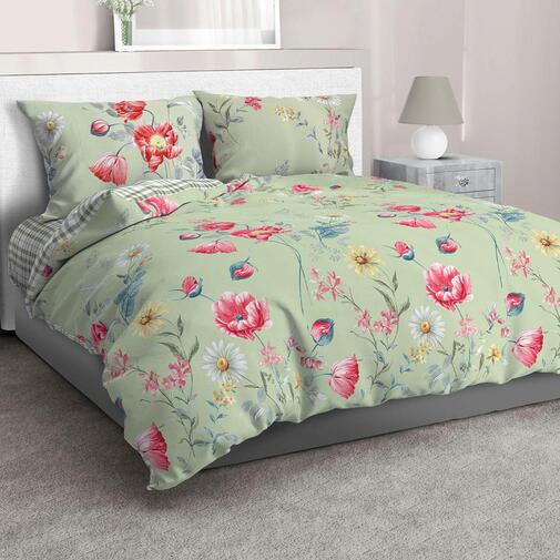 Простыня 1,5сп (150*210) бязь Премиум Реноме 50244-3 Дэйзи (арт.38/003)