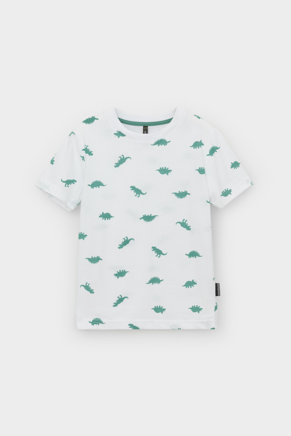 Crockid Фуфайка КР 302737 белый, дино к560 Crockid