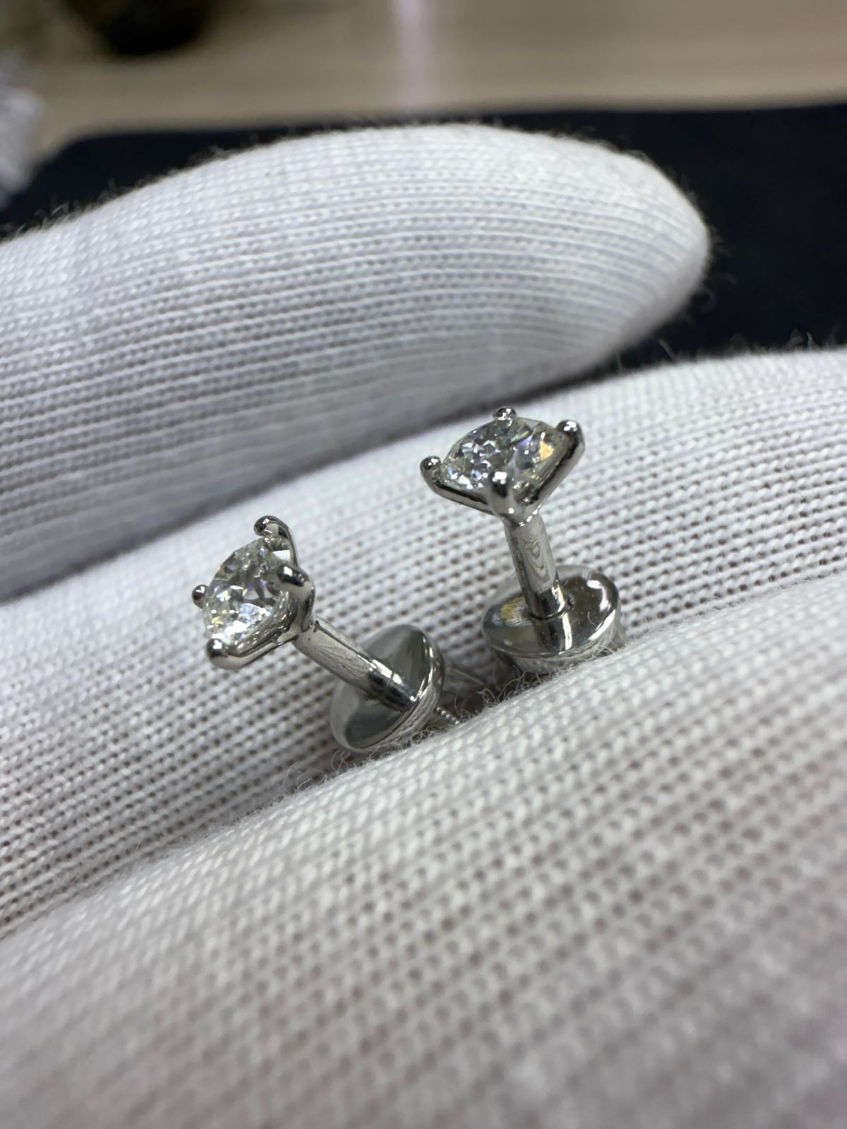 Серьги с природными брилл 3/3