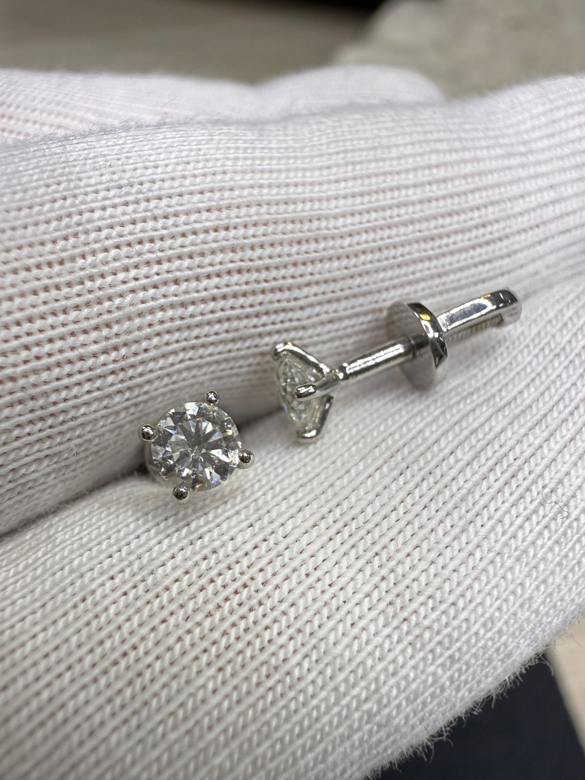 Серьги с природными брилл 3/3