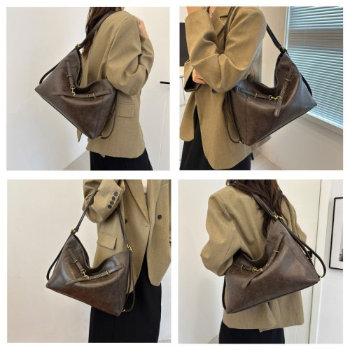 Женская кожаная сумка-рюкзак 7807 COFFEE