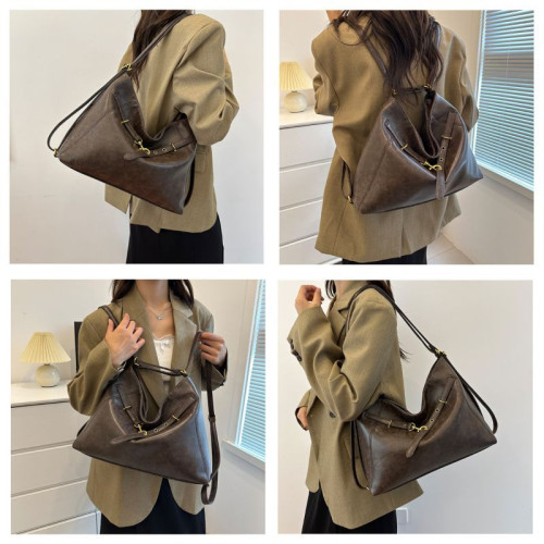 Женская кожаная сумка-рюкзак 7807 COFFEE