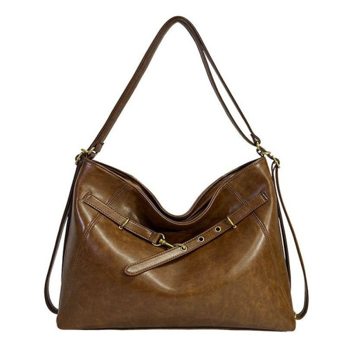 Женская кожаная сумка-рюкзак 7807 BROWN