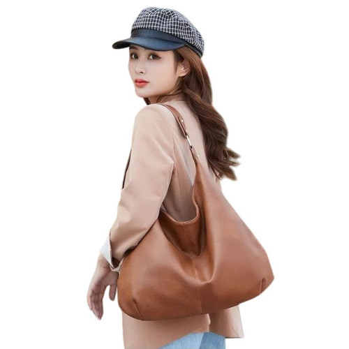 Женская кожаная сумка 9151 BROWN