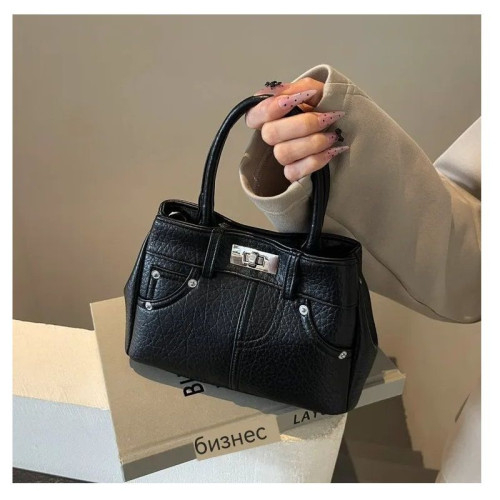Женская кожаная сумка 2523 BLACK