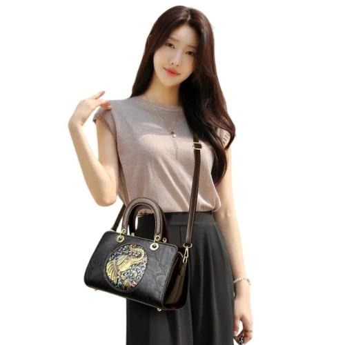 Женская кожаная сумка 5971-2 BLACK