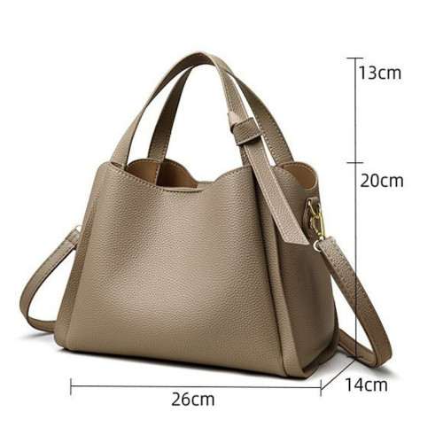 Женская кожаная сумка 8192 BEIGE