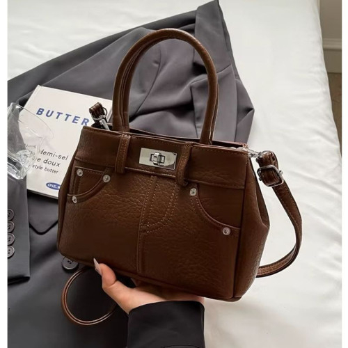 Женская кожаная сумка 2523 BROWN