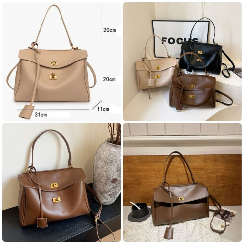 Женская кожаная сумка 2329 BROWN