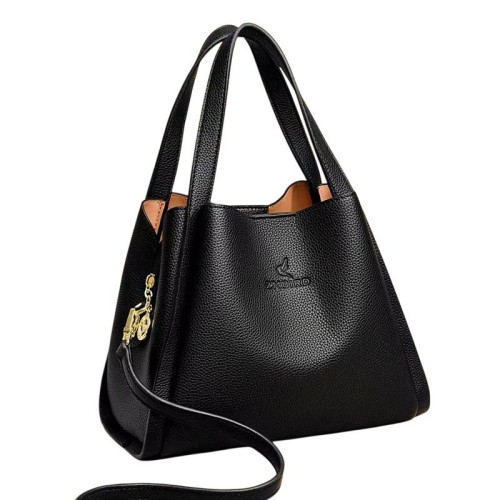 Женская кожаная сумка 1079 BLACK