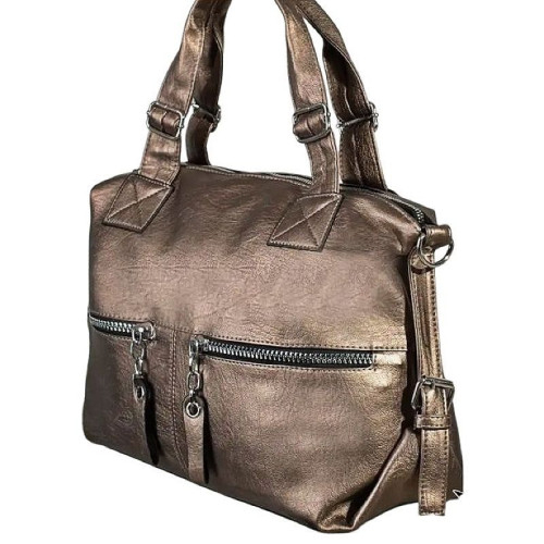 Женская кожаная сумка 9348 BRONZE