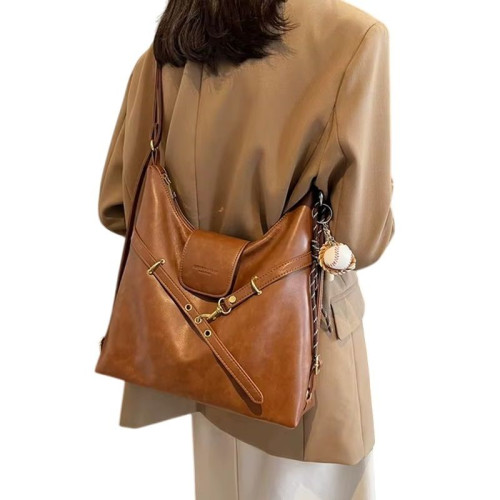 Женская кожаная сумка-рюкзак 1387 YELLOW