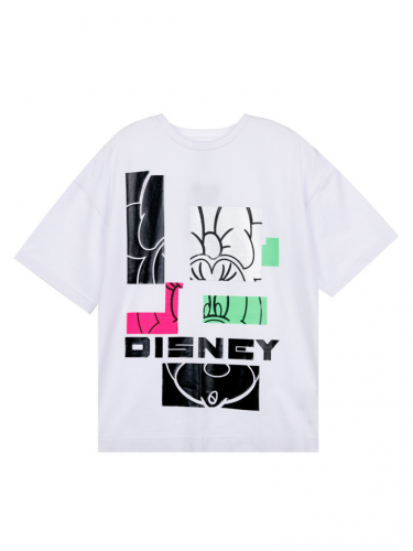 Ст.цена 1071р. Футболка с принтом Disney для девочки белый 12241044