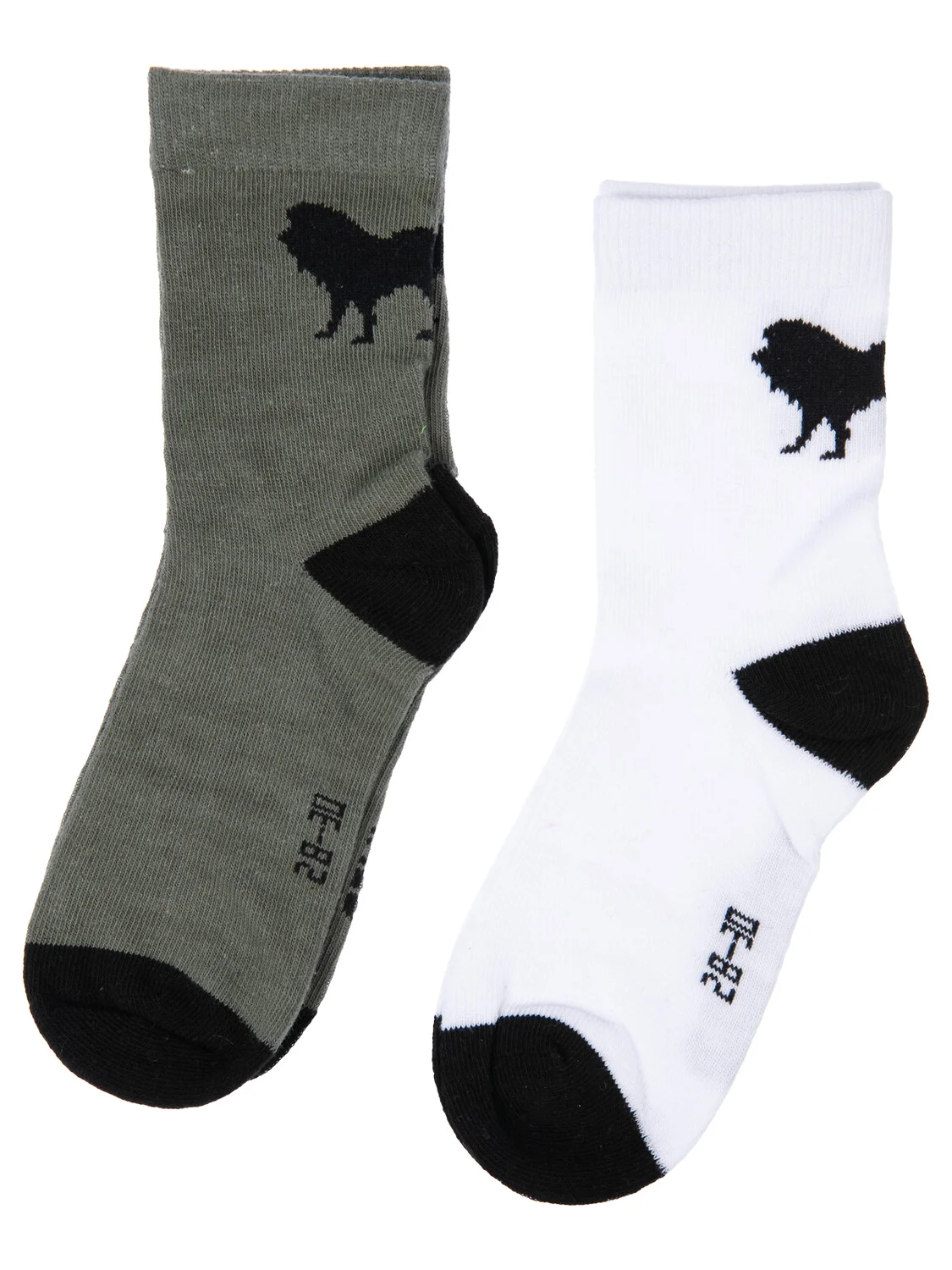 Ст.цена 282р. Носки 12412234 белый,темно-зеленый