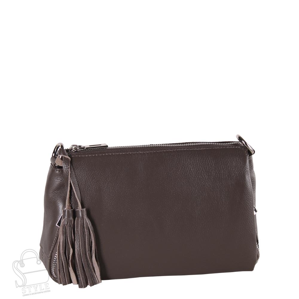 Сумка женская кожаная 8548VG gray Vitelli Grassi