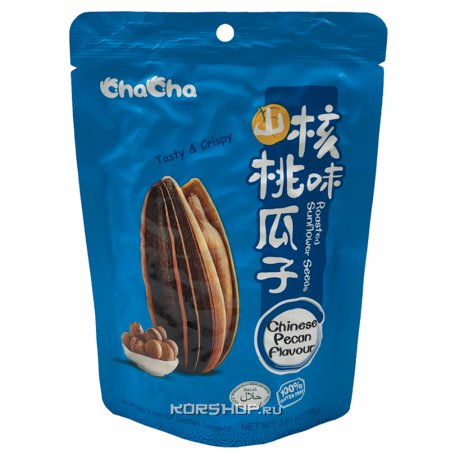 Жареные подсолнечные семечки со вкусом китайских орехов пекан ChaCha, Китай, 108 г