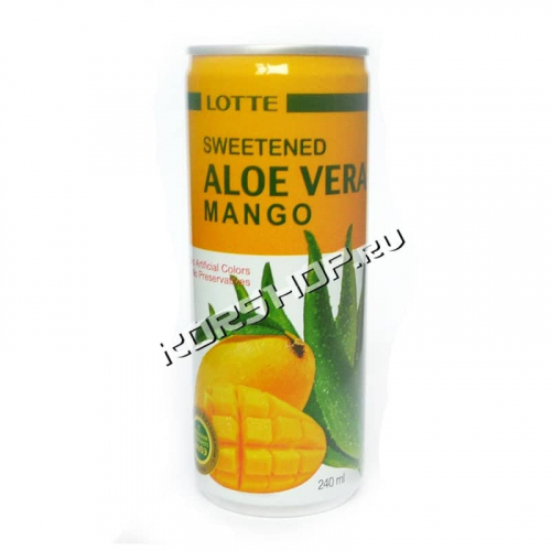 Напиток Алоэ вера со вкусом манго Lotte, Корея, 240 мл