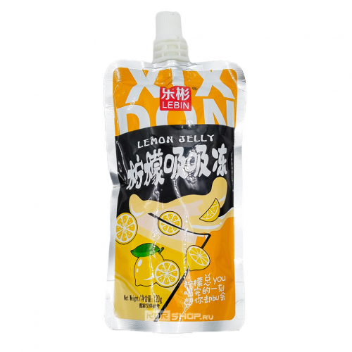 Фруктовое желе со вкусом лимона Lebin, Китай, 120 г