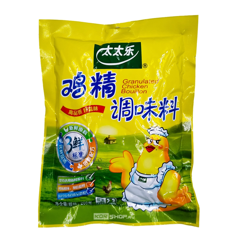 Куриный порошок (сухой гранулированный куриный бульон) Taitaile, Китай, 200 г Акция