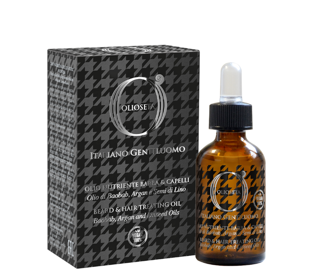 BAREX Масло смягчающее для волос и бороды / OLIOSETA ITALIANO GENTILUOMO 30 мл